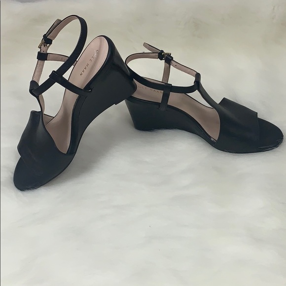 Stunning Cole Haan Black Maddie Wedges - Picture 8 of 8
